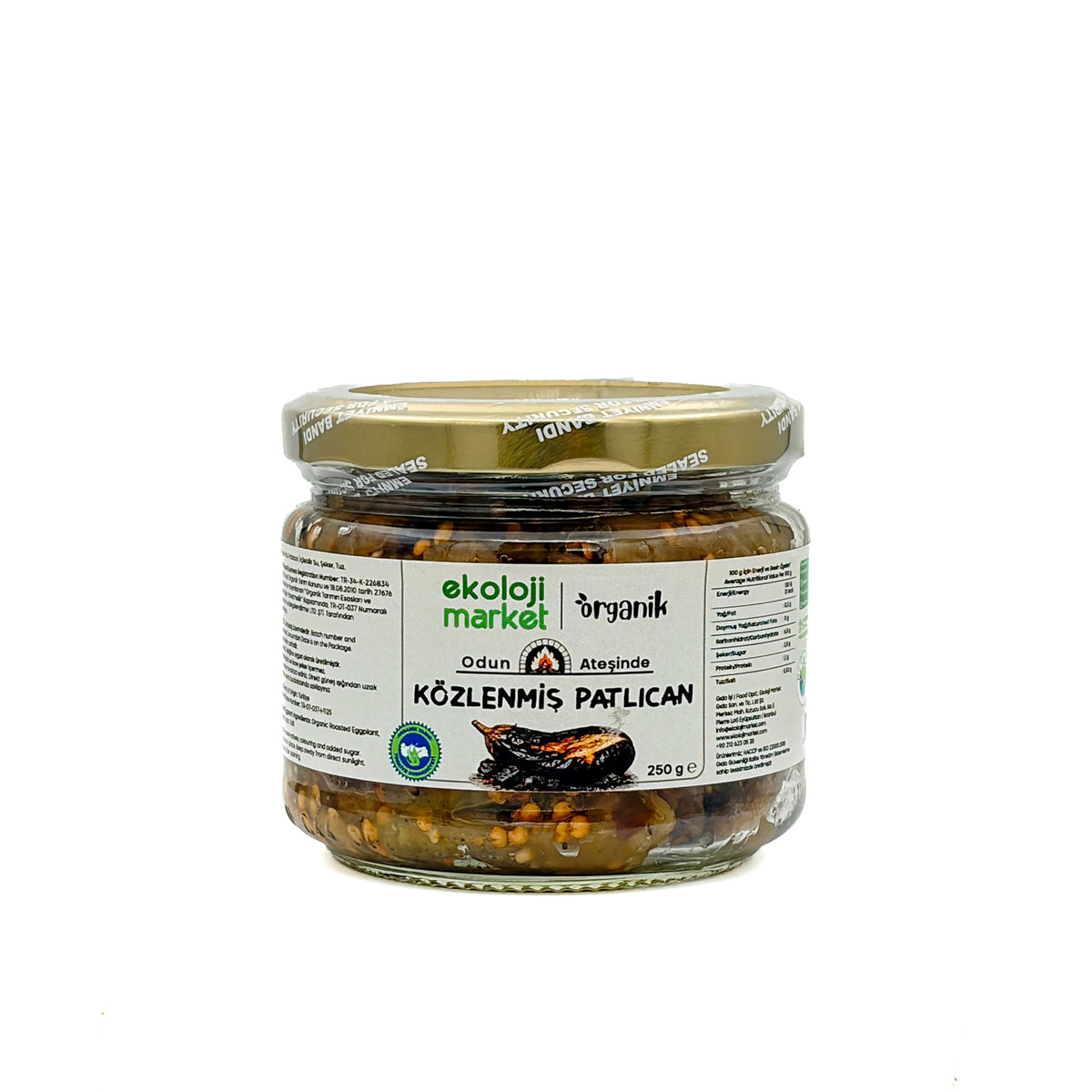 Organik Közlenmiş Patlıcan 250 Gr