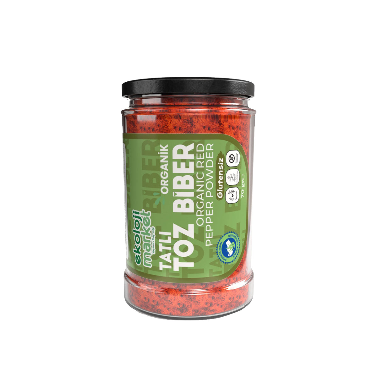 Organik Glutensiz Kavanoz Toz Biber Tatlı 70 Gr.