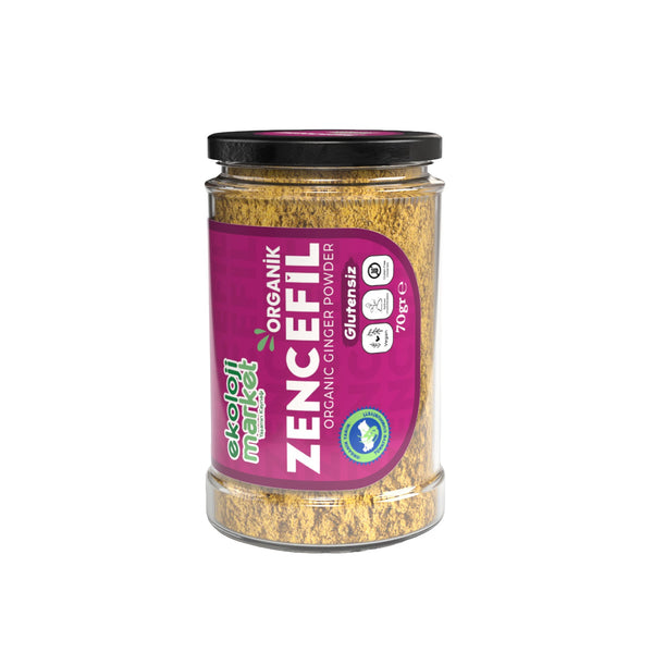 Organik Kavanoz Zencefil 70 Gr.