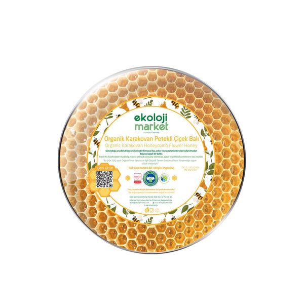 Organik Karakovan Petek Çiçek Balı 1 Kg
