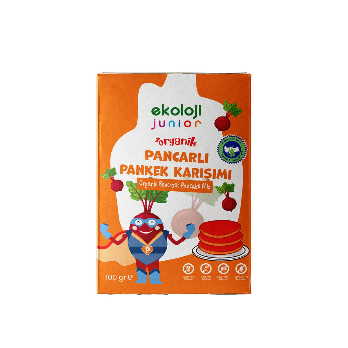Junior Organik Glutensiz Pankek Karışımı Pancarlı 100 Gr.