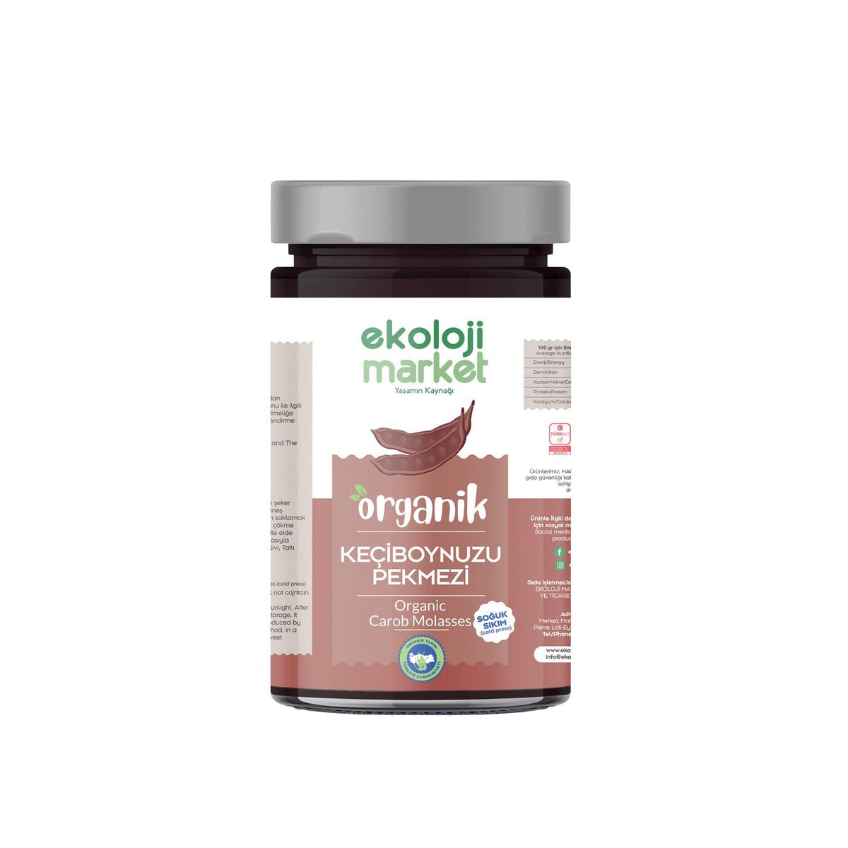 Organik Cold Press Keçiboynuzu Pekmezi 380 Gr.