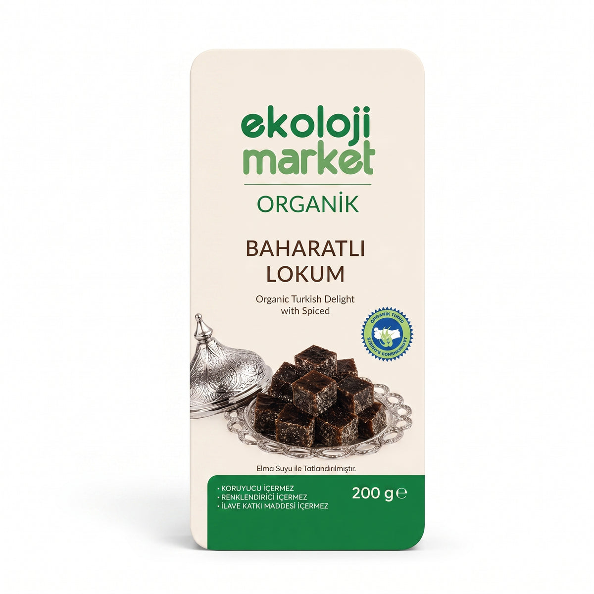Organik Baharatlı Lokum 200 Gr