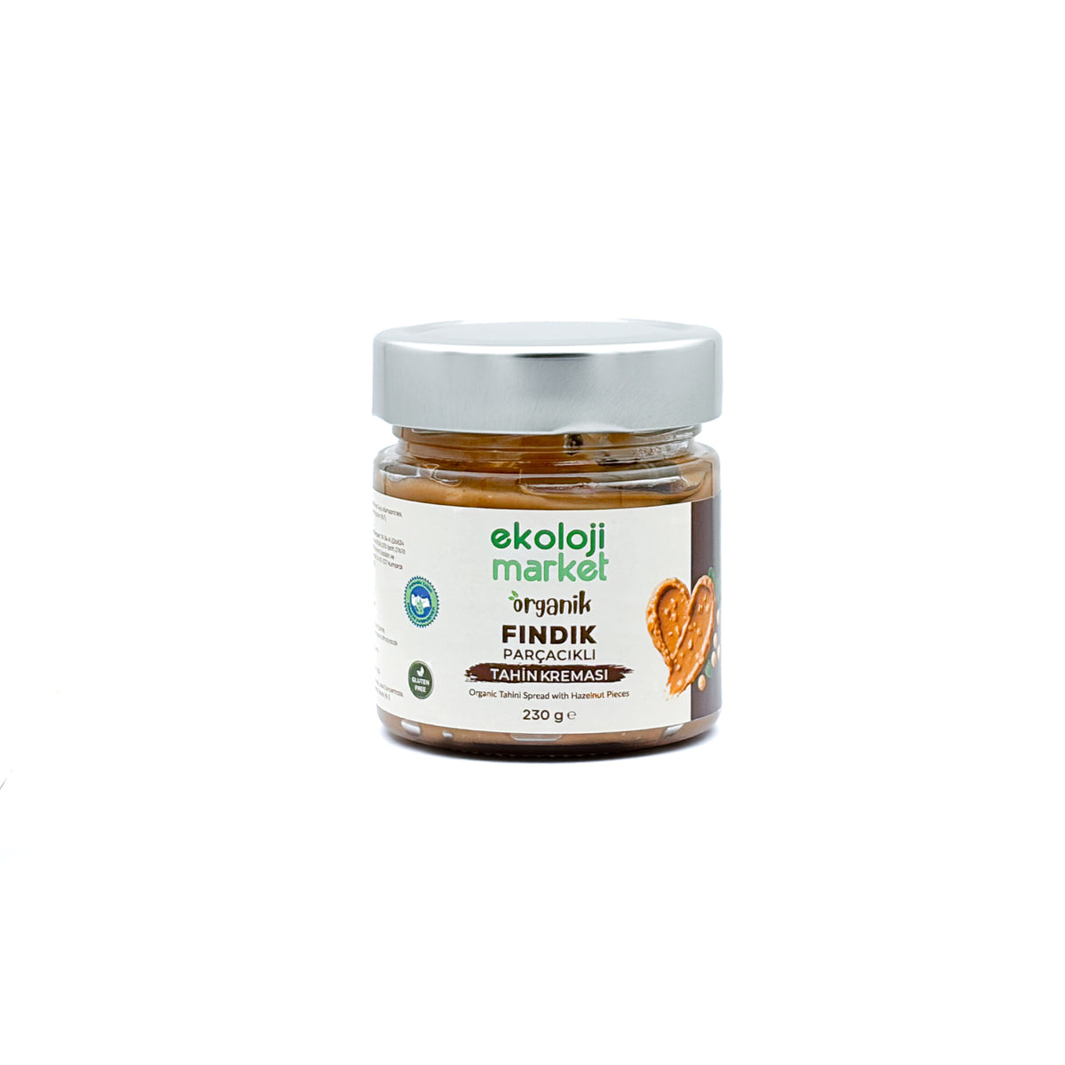 Organik Fındık Parçacıklı Tahin Kreması 230 Gr