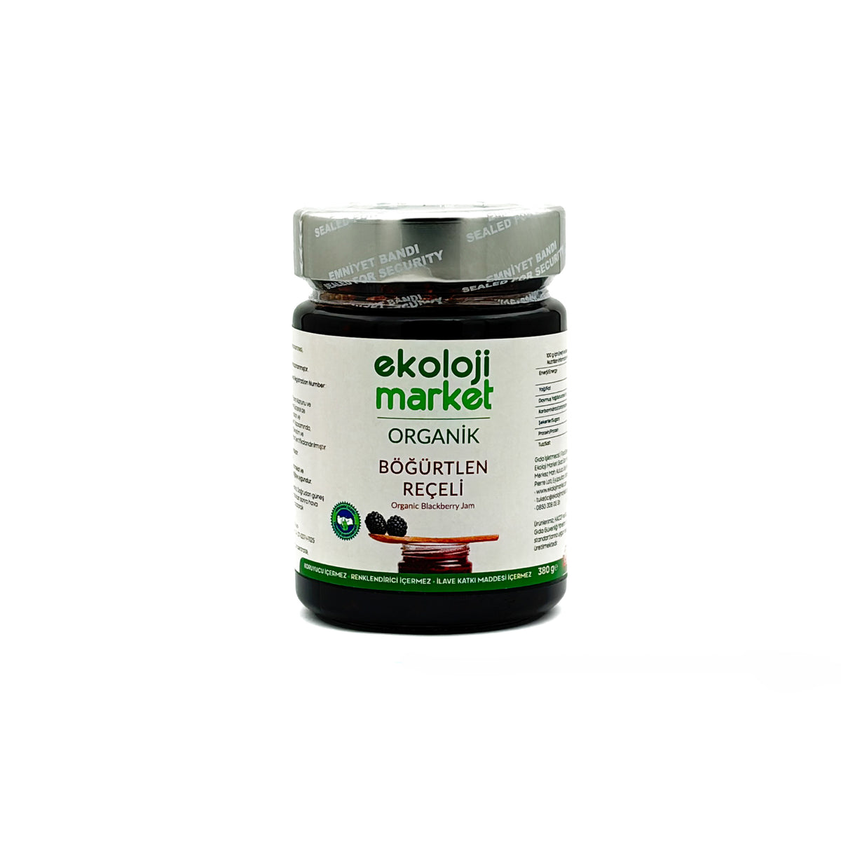 Organik Böğürtlen Reçeli 380 Gr.