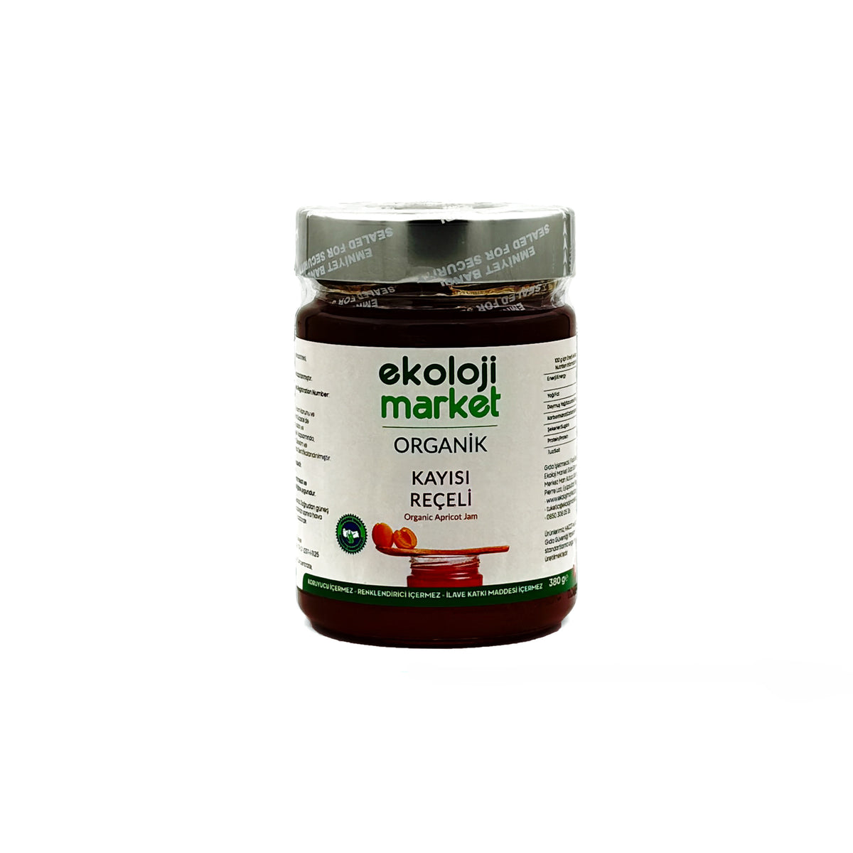 Organik Kayısı Reçeli 380 Gr.