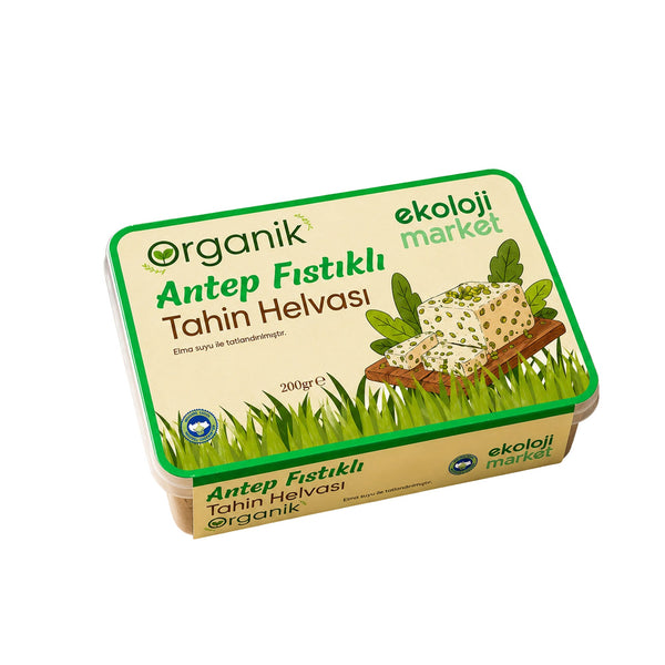 Organik Tahin Helvası Antep Fıstıklı 200 Gr.