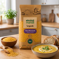 Organik Sarı Mercimek 750 Gr.