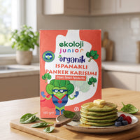 Junior Organik Glutensiz Pankek Karışımı Ispanaklı 100 Gr.