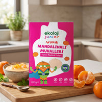 Junior Organik Glutensiz Muhallebi Mandalina 100 Gr.