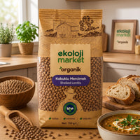 Organik Kabuklu Mercimek 750 Gr.