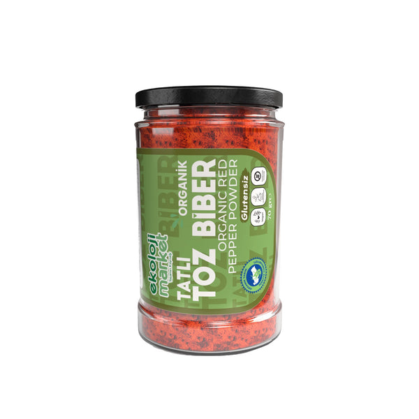 Organik Glutensiz Kavanoz Toz Biber Tatlı 70 Gr.