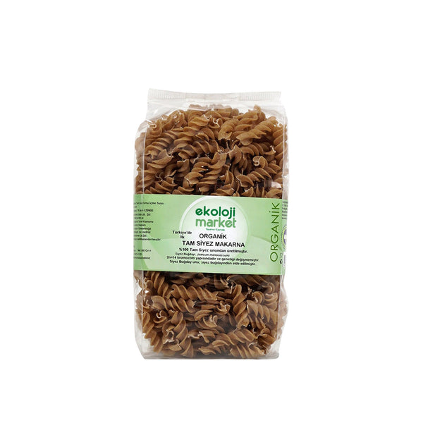Organik Tam Siyez Burgu Makarna 300 Gr.