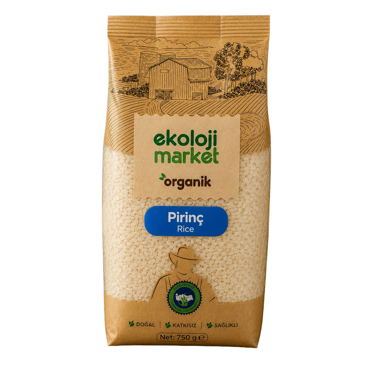 Organik Pilavlık Pirinç 750 Gr.