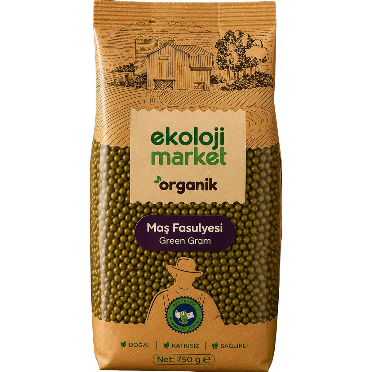 Organik Maş Fasulyesi 750 Gr.