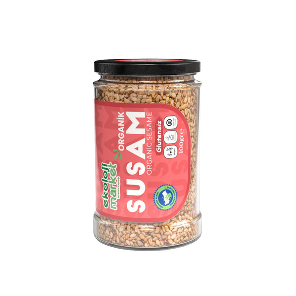 Organik  Kavanoz Susam 100 Gr.