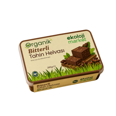 Organik Glutensiz Şekersiz Tahin Helvası Bitter 200 Gr.