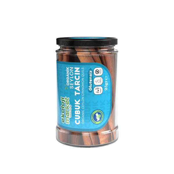 Organik Kavanoz Çubuk Tarçın 25 Gr.