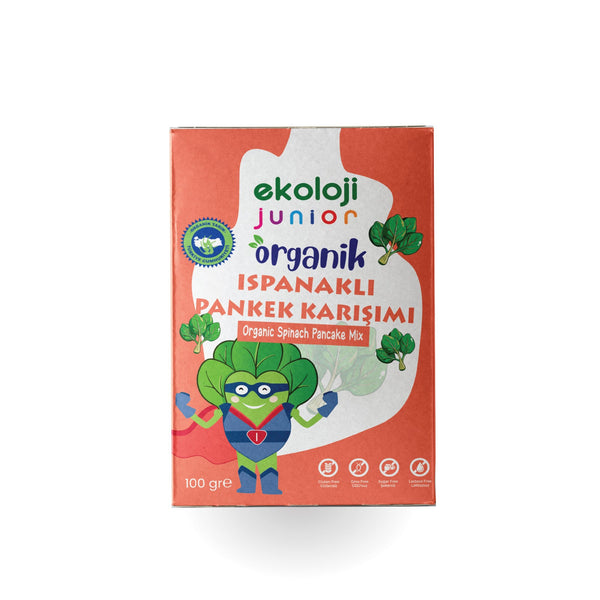Junior Organik Glutensiz Pankek Karışımı Ispanaklı 100 Gr.