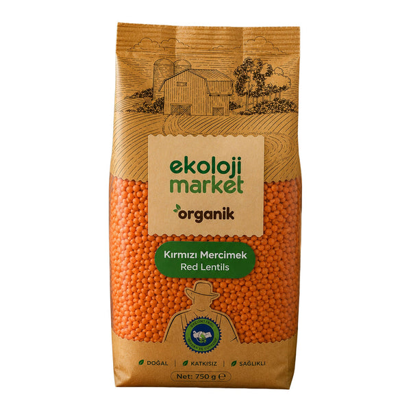Organik  Kırmızı Mercimek 750 Gr.
