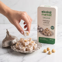 Organik Fındıklı Lokum 200 Gr
