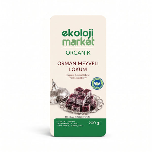 Organik Orman Meyveli Lokum 200 Gr