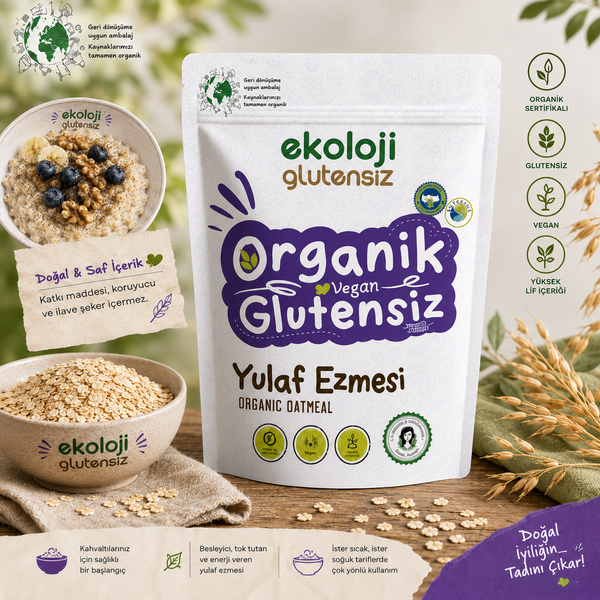 Organik Glutensiz Yulaf Ezmesi 300 Gr.