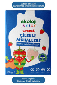 Junior Organik Glutensiz Muhallebi Çilekli 100 Gr.