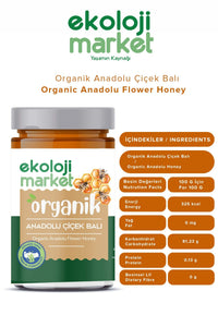 Organik Çiçek Balı Anadolu 400 Gr.
