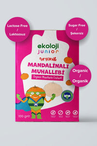 Junior Organik Glutensiz Muhallebi Mandalina 100 Gr.