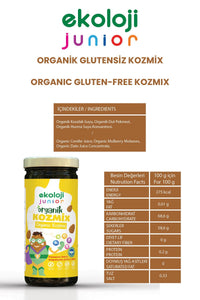 Junior Organik Kozmix - Kozalak Suyu, Hurma Suyu , Dut Pekmezi 290 Gr.