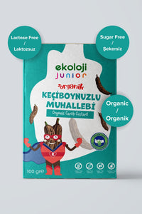 Junior Organik Glutensiz Muhallebi Keçiboynuzlu 100 Gr.