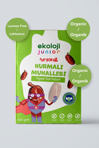 Junior Organik Glutensiz Muhallebi Hurmalı 100 Gr.