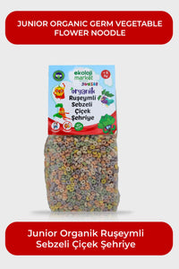 Junior Organik Ruşeymli Sebzeli Çiçek Şehriye 250 Gr.