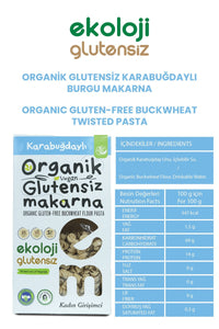 Organik Glutensiz Makarna Karabuğdaylı Burgu 200 Gr.