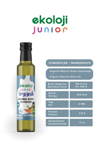 Junior Organik Soğuk Sıkım Zeytinyağı 250 Ml