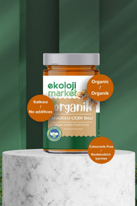 Organik Çiçek Balı Anadolu 400 Gr.