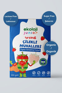Junior Organik Glutensiz Muhallebi Çilekli 100 Gr.