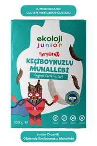 Junior Organik Glutensiz Muhallebi Keçiboynuzlu 100 Gr.