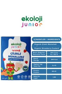 Junior Organik Glutensiz Muhallebi Çilekli 100 Gr.