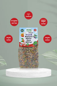 Junior Organik Ruşeymli Sebzeli Çiçek Şehriye 250 Gr.