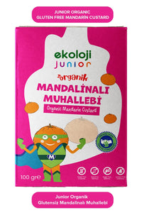 Junior Organik Glutensiz Muhallebi Mandalina 100 Gr.