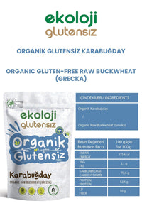 Organik Glutensiz Çiğ Karabuğday 500 Gr.