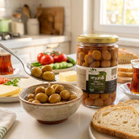 Organik Kırma Yeşil Zeytin 320 Gr