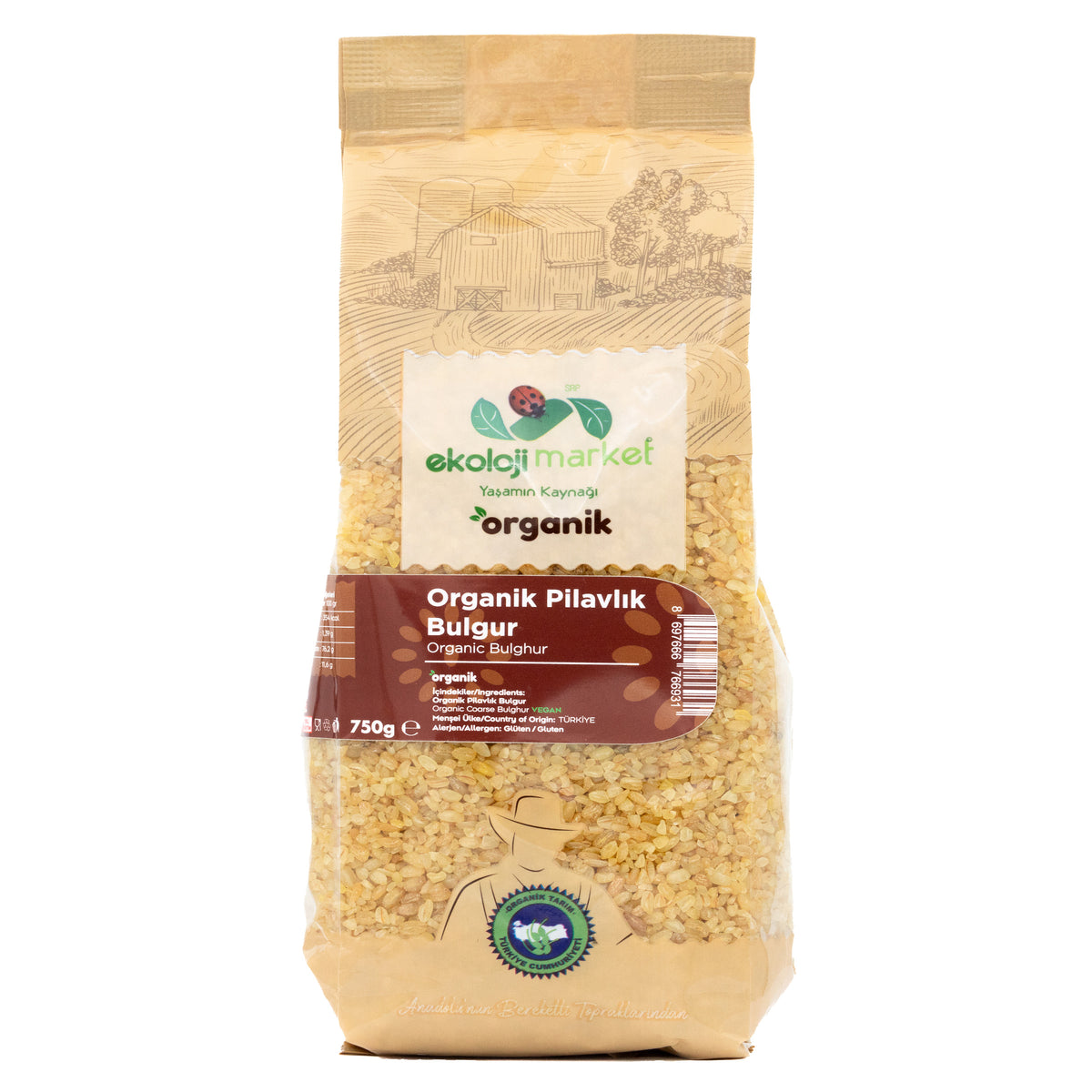 Organik Pilavlık Bulgur 750 Gr.