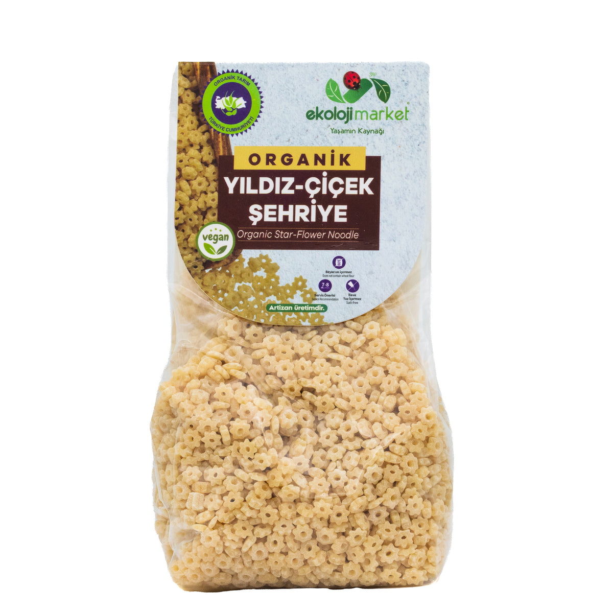 Organik Sade Çiçek Şehriye 250 Gr.
